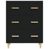 vidaXL Buffet Noir 70x34x90 cm Bois d'ing&eacute;nierie