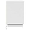 vidaXL Cabinet de chevet avec tiroir 2 pcs Blanc 50 x 34,5 x 50 cm.