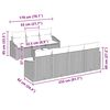vidaXL Ensemble de Canap&eacute;s avec coussin 8 pcs Gris polyrotin