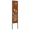 vidaXL Écran de confidentialité de jardin Fretwork Rouillé 32 x 140 cm