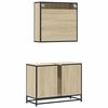 vidaXL Ensemble de meubles de salle de bain 2 pcs chêne sonoma