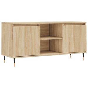 vidaXL Meuble TV ch&ecirc;ne sonoma 104x35x50 cm bois d'ing&eacute;nierie