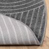vidaXL Tapis de surface Rond Anthracite &Oslash; 120 CM