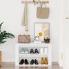 vidaXL Étagère à chaussures Blanc 75x35x45 cm Bois d'ingénierie