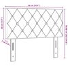 vidaXL T&ecirc;te de lit avec t&ecirc;te de lit Rose 90 cm Velours