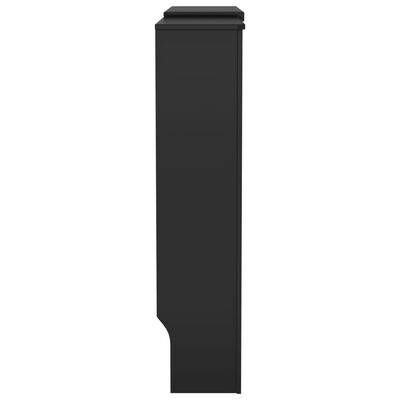 vidaXL Cache-radiateur MDF Noir 205 cm