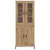 vidaXL Haut Armoire Montage mural Ch&ecirc;ne artisanal 69,5 x 34 x 180 cm
