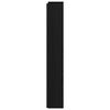 vidaXL T&ecirc;te de lit Ch&ecirc;ne noir 180 x 17 x 104,5 cm Bois d'ing&eacute;nierie