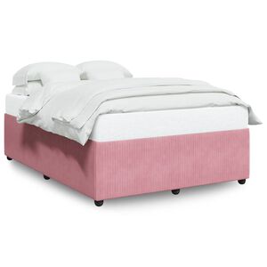 vidaXL Cadre de lit sans matelas rose 160x200 cm velours