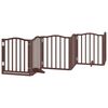 vidaXL Barri&egrave;re pour chien porte pliable 12 panneaux bois de peuplier