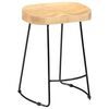 vidaXL Tabourets de bar Gavin lot de 2 bois de manguier solide