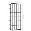vidaXL Cabine de douche ESG 80x80x180 cm