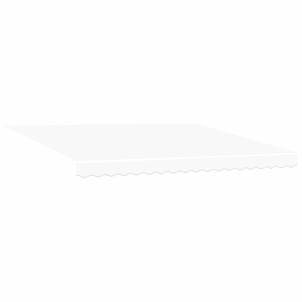 vidaXL Auvent R&eacute;tractable Blanc 4 &times;3 m Toile