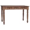vidaXL Bureau avec tiroirs 117x57x75 cm bois d'acajou massif