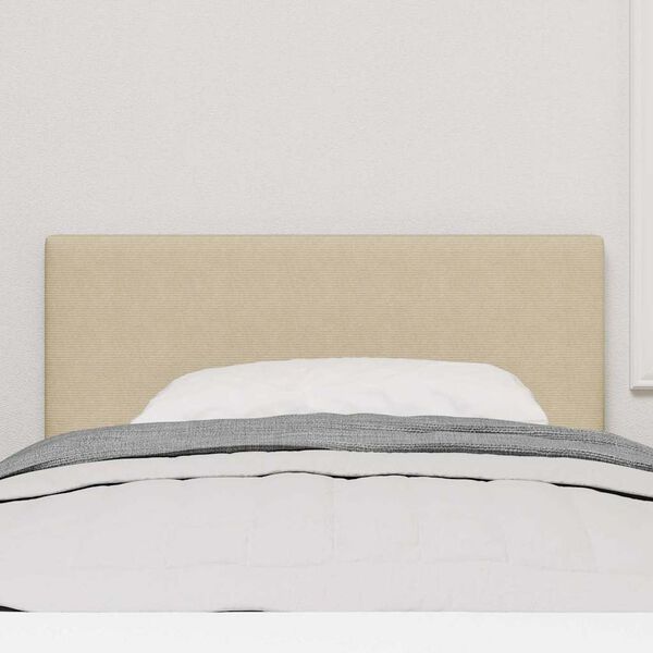 vidaXL T&ecirc;te de lit LED avec t&ecirc;te de lit Vert gris 80 cm Polyester