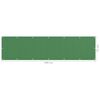 vidaXL &Eacute;cran de balcon Vert clair 75x300 cm PEHD