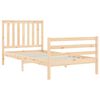 vidaXL Cadre de lit sans matelas 100x200 cm bois massif
