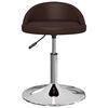 vidaXL Chaise pivotante de salle &agrave; manger Marron Similicuir