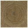 vidaXL Tapis de zone Noir 160 x 160 cm Jute