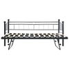 vidaXL Cadre de lit Noir Acier 180x200/90x200 cm