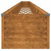 vidaXL Lit sur&eacute;lev&eacute; de jardin 1152x50x36 cm acier corten