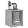 vidaXL Tables de chevet et portes vitr&eacute;es 2pcs sonoma gris 35x37x42cm