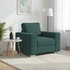 vidaXL Canap&eacute; Vert fonc&eacute;