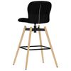 vidaXL Chaises pivotantes de bar lot de 2 noir tissu