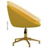vidaXL Chaises &agrave; manger lot de 4 jaune velours