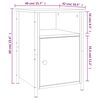 vidaXL Tables de chevet 2 pcs noir 40x42x60 cm bois d'ing&eacute;nierie