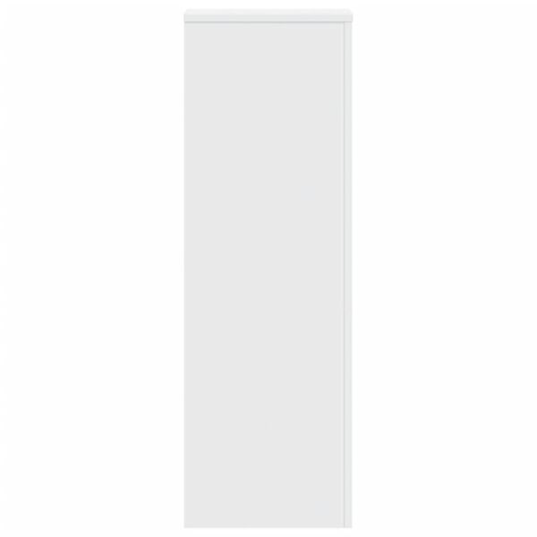 vidaXL Support pour plantes blanc 33x33x100 cm bois d'ing&eacute;nierie