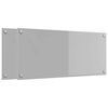 vidaXL Protection de cuisine 2 pcs Gris clair 90 x 40 cm verre tremp&eacute;