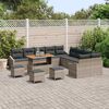 vidaXL Ensemble de canapé de jardin 13 pcs Gris clair et gris foncé