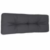 vidaXL Coussin de palette anthracite 120x40x12 cm tissu