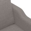 vidaXL Canap&eacute; &agrave; 3 places Taupe 180 cm Tissu