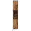 vidaXL Ensemble de mobilier de salle de bain avec &eacute;tag&egrave;re Bois Ancien