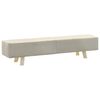 vidaXL Repose-pied Cr&egrave;me 120x28x26 cm Tissu