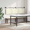 vidaXL T&ecirc;te de lit suspendue Montage mural Uni Cr&egrave;me 170 x 55 x 5 cm