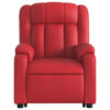 vidaXL Fauteuil inclinable Rouge Similicuir