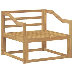vidaXL Sofa de milieu ext&eacute;rieur Bois d'Acacia Massif Blanc