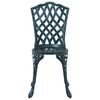 vidaXL Ensemble de salle &agrave; manger pour jardin 5 pcs Vert Aluminium