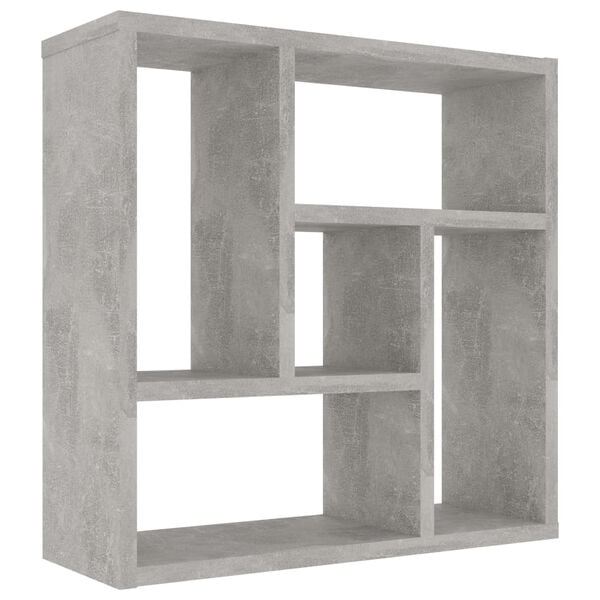 vidaXL Étagère murale Gris béton 45,1x16x45,1 cm Bois d’ingénierie