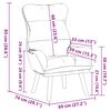 vidaXL fauteuil Gris fonc&eacute; 69 x 74 x 93 cm Velours