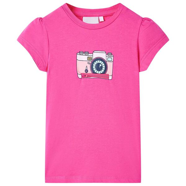 T-shirt pour enfants rose fonc&eacute; 116