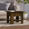 vidaXL Table basse ch&ecirc;ne fum&eacute; 55x55x42 cm bois d'ing&eacute;nierie