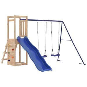 vidaXL Aire de jeux d'ext&eacute;rieur bois de pin massif