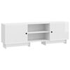 vidaXL Meuble TV 150 x 31 x 50 cm Blanc brillant Bois d&rsquo;ing&eacute;nierie