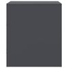 vidaXL Table de chevet anthracite 34,5x39x44 cm acier