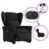 vidaXL Fauteuil inclinable &eacute;lectrique noir tissu