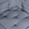vidaXL Canap&eacute; modulaire 4 pcs Gris tissu